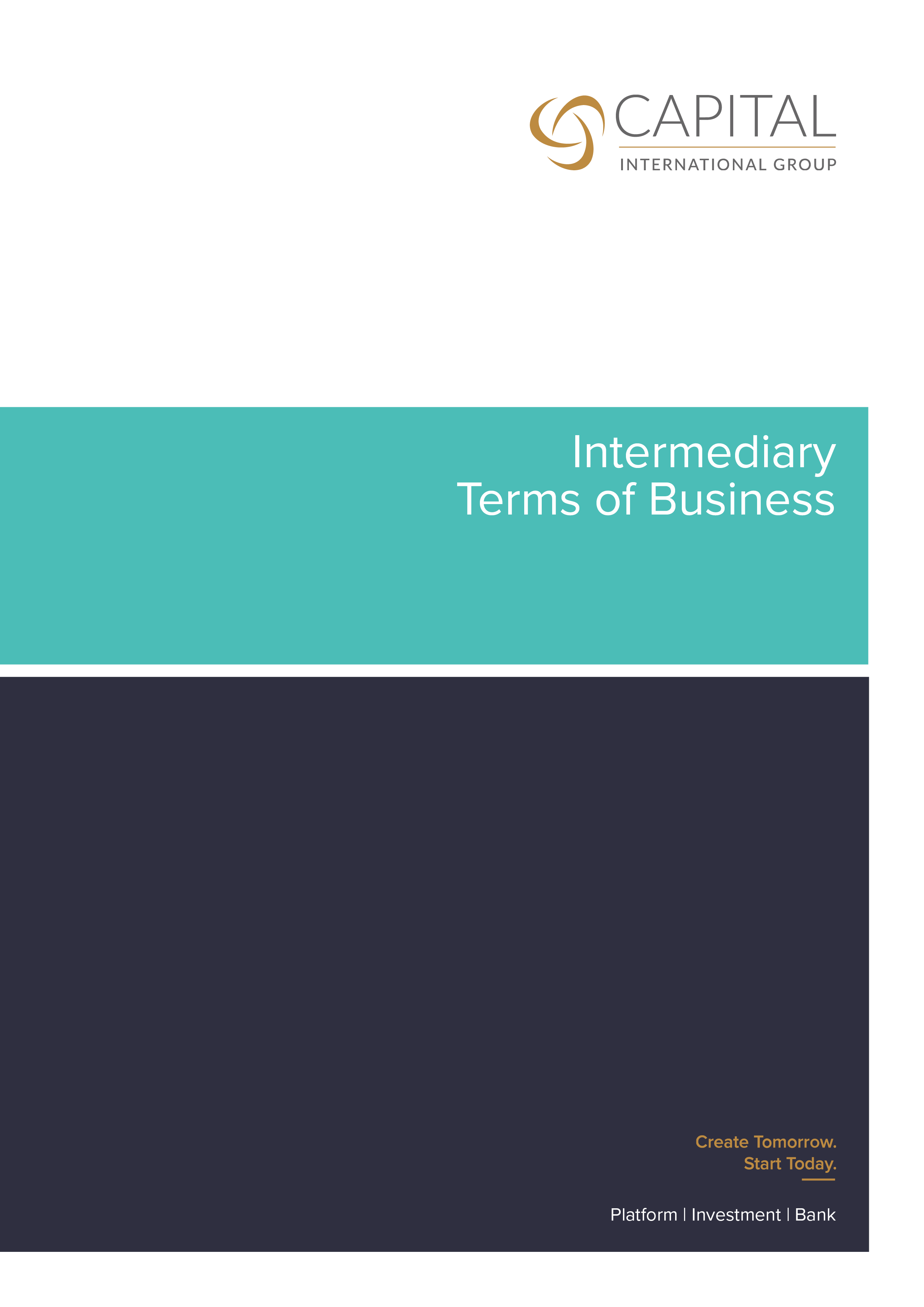 Intermediary Terms of Business Resources Capital International Group